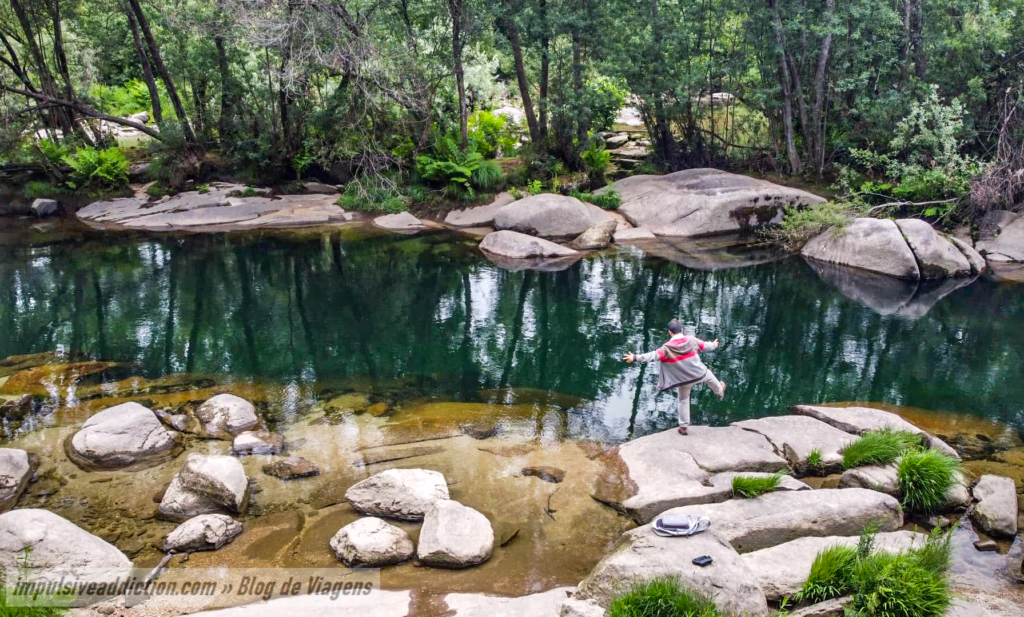 Eu, na praia fluvial do Cavadinho