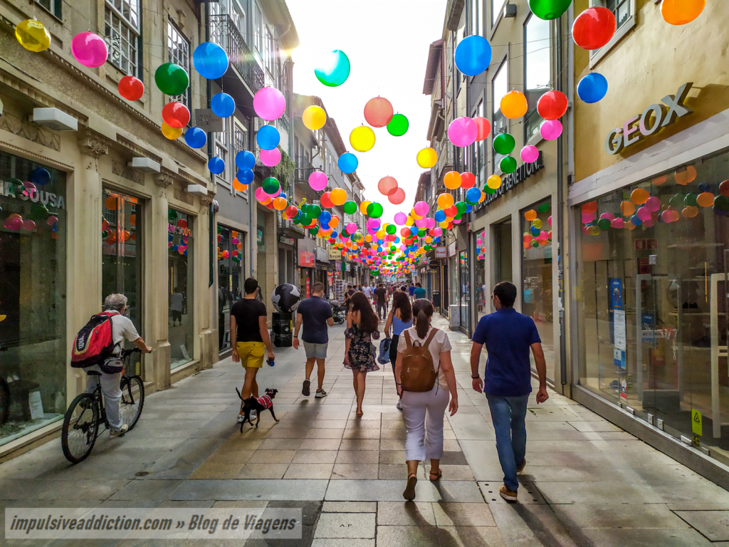 Rua do Souto colorida após pandemia
