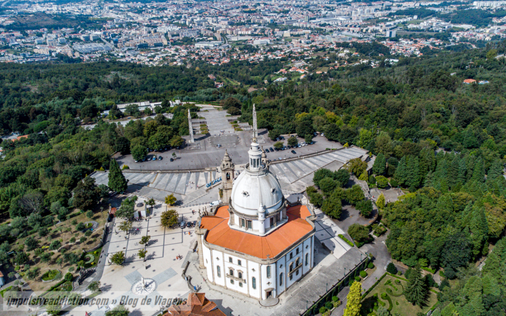 Santuário do Sameiro ao visitar Braga