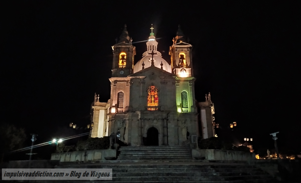 Santuário do Sameiro à noite