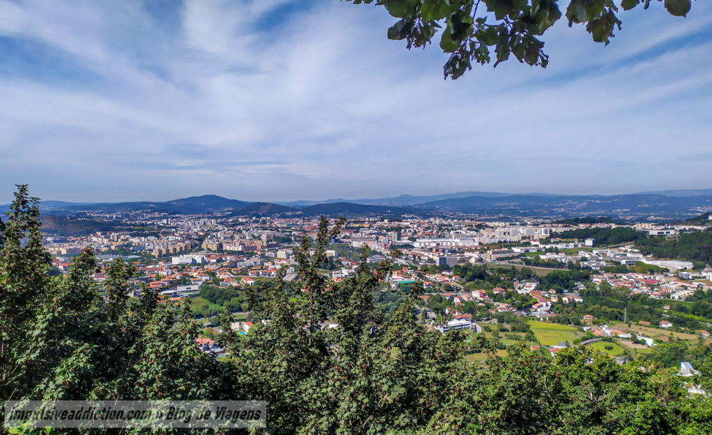 Vista do Santuário do Bom Jesus de Braga