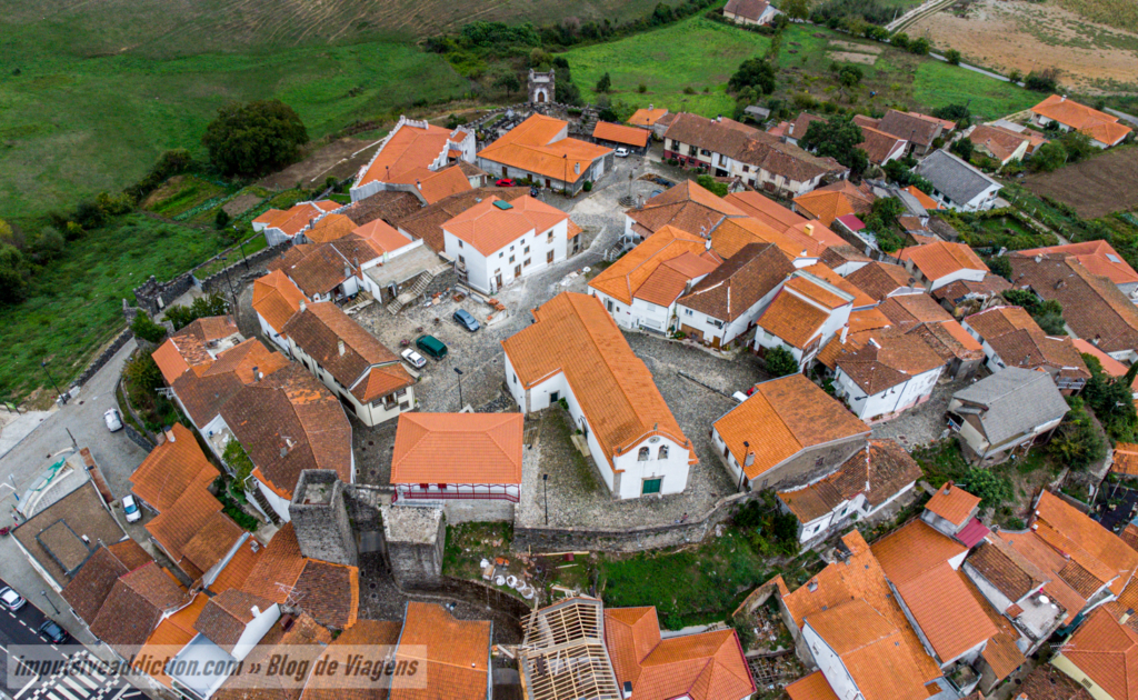 Imagem aérea do Castelo de Vinhais