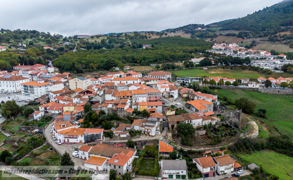 Imagem aérea do Castelo de Vinhais