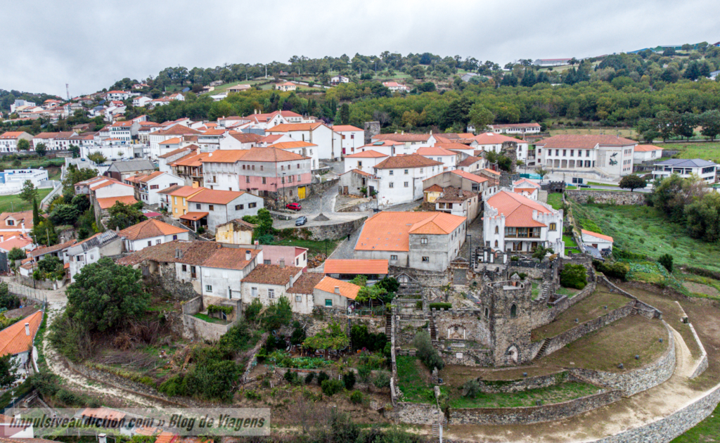 Imagem aérea do Castelo de Vinhais