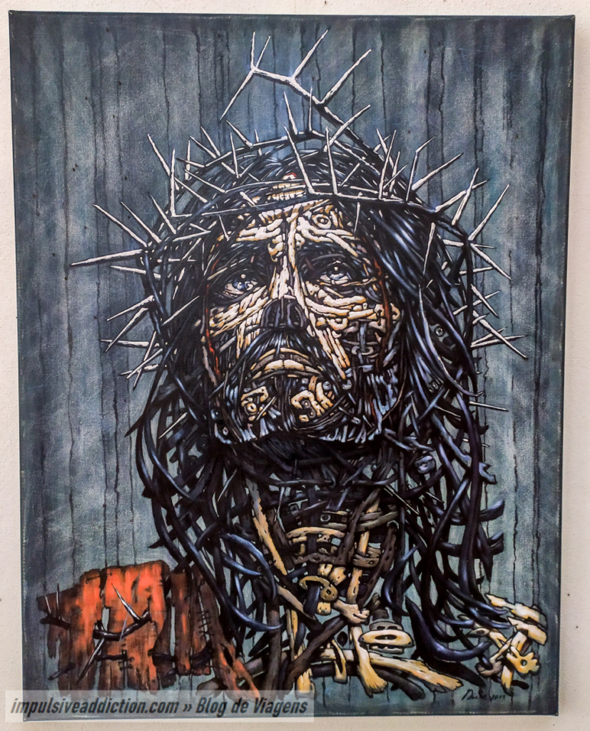 Pintura em exposição no Convento de São Filipe de Nery