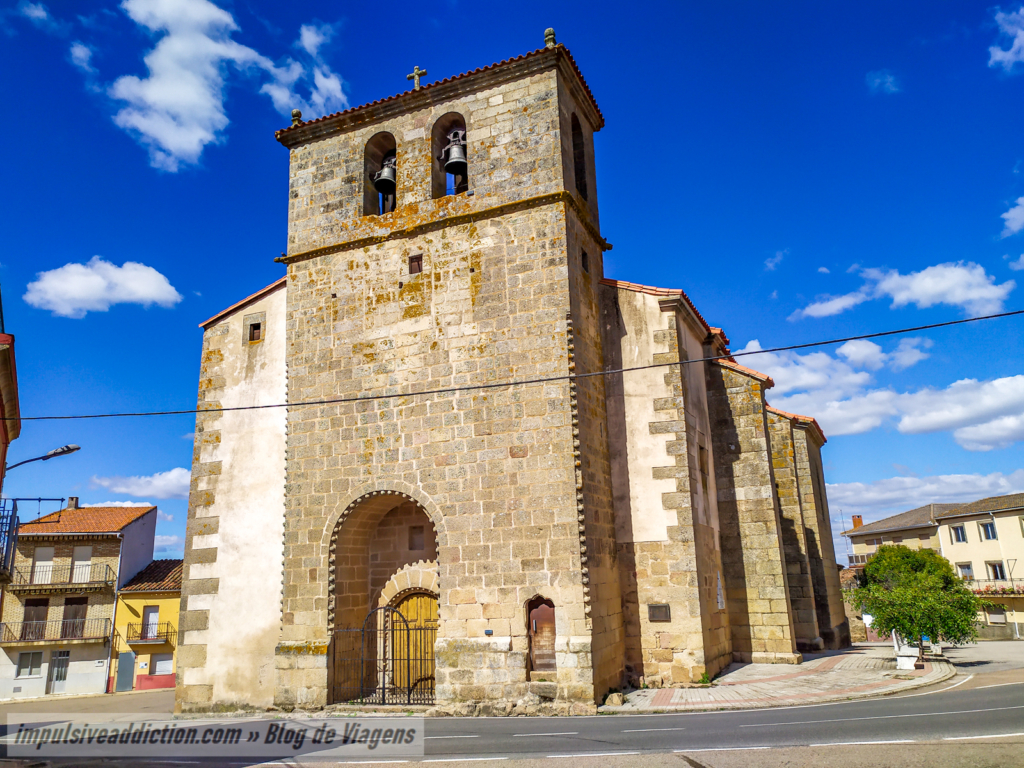 Igreja de São Nicolau de Bari ao visitar Masueco