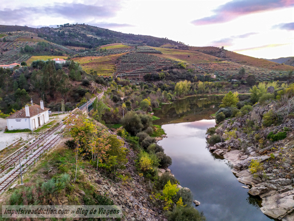 Vista de cima da Ponte de Abreiro