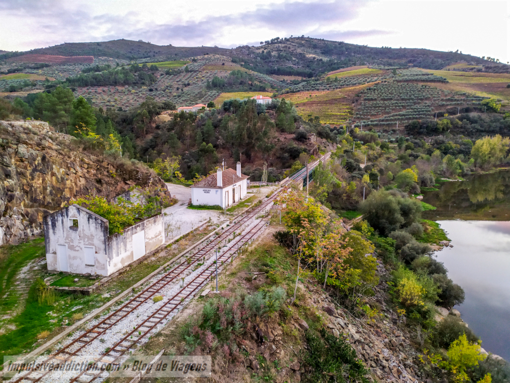 Vista de cima da Ponte de Abreiro