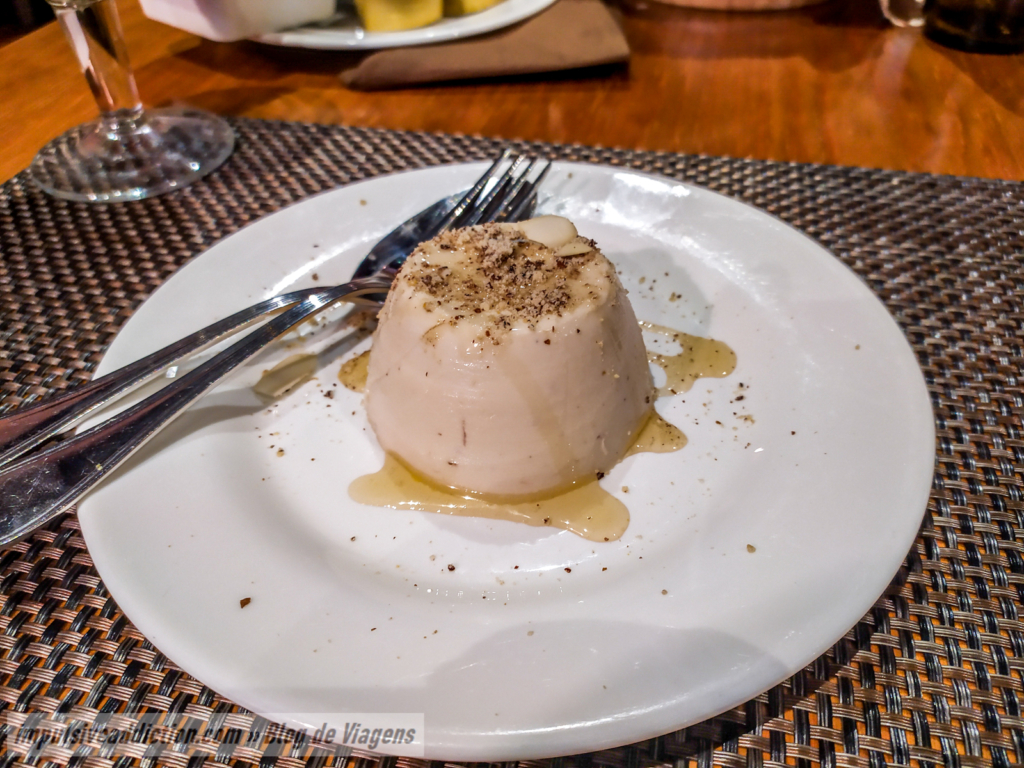 Doce à base de castanha do Restaurante O Lagar