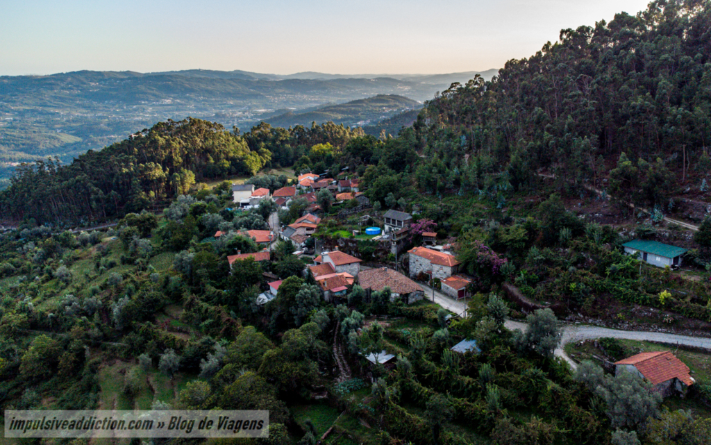 Imagem aérea da Aldeia do Urjal