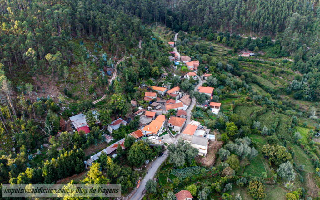 Imagem aérea da Aldeia do Urjal