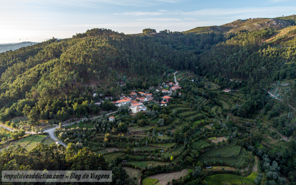 Imagem aérea da Aldeia do Urjal