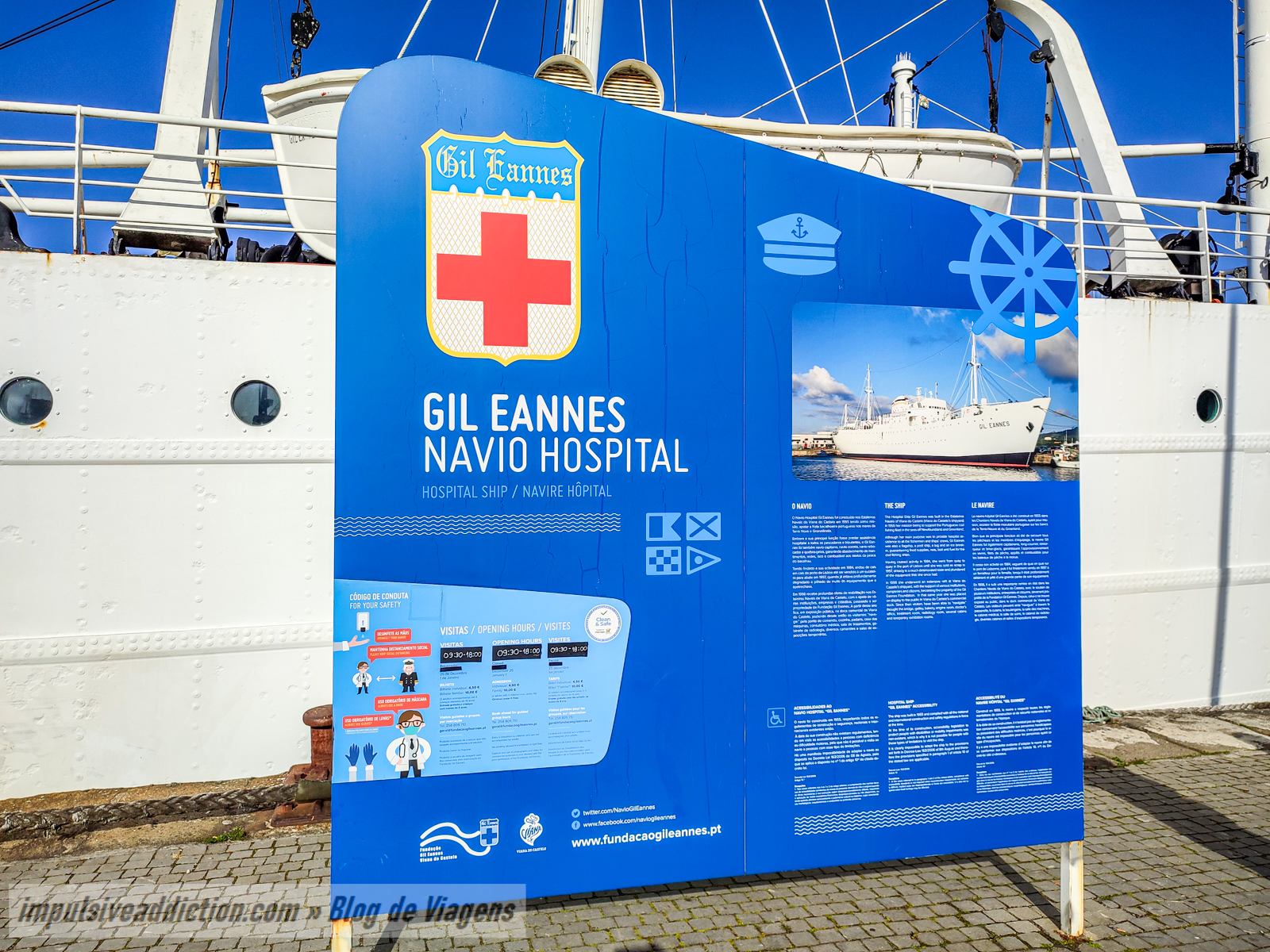 Navio Hospital Gil Eannes em Viana do Castelo