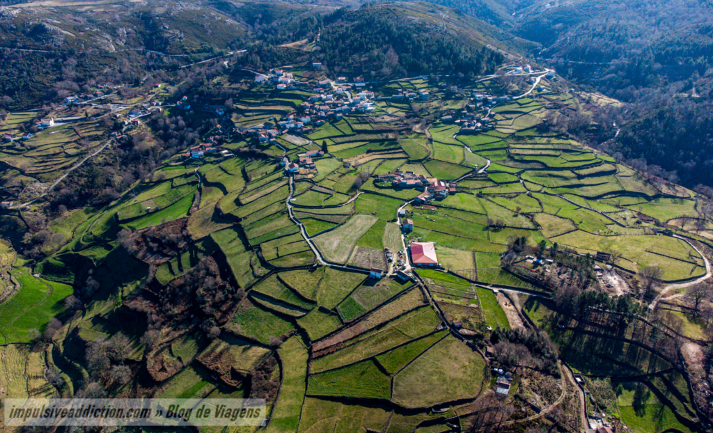 Imagem aérea da Aldeia do Zebral