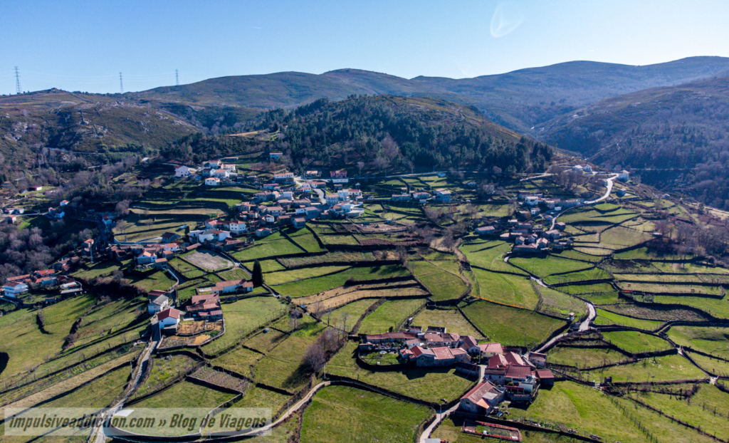 Imagem aérea da Aldeia do Zebral