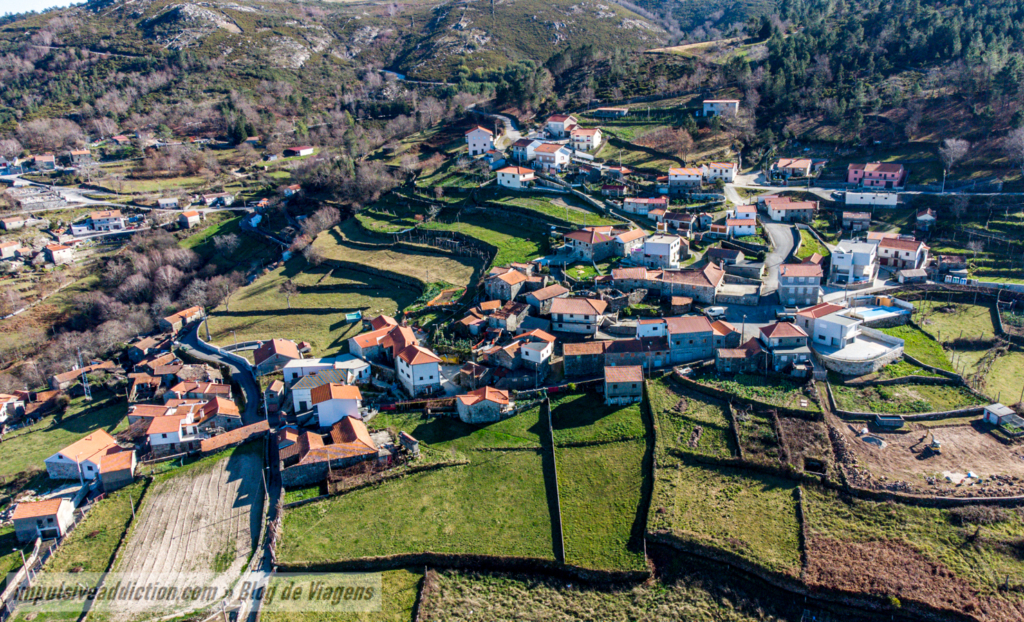 Imagem aérea da Aldeia do Zebral