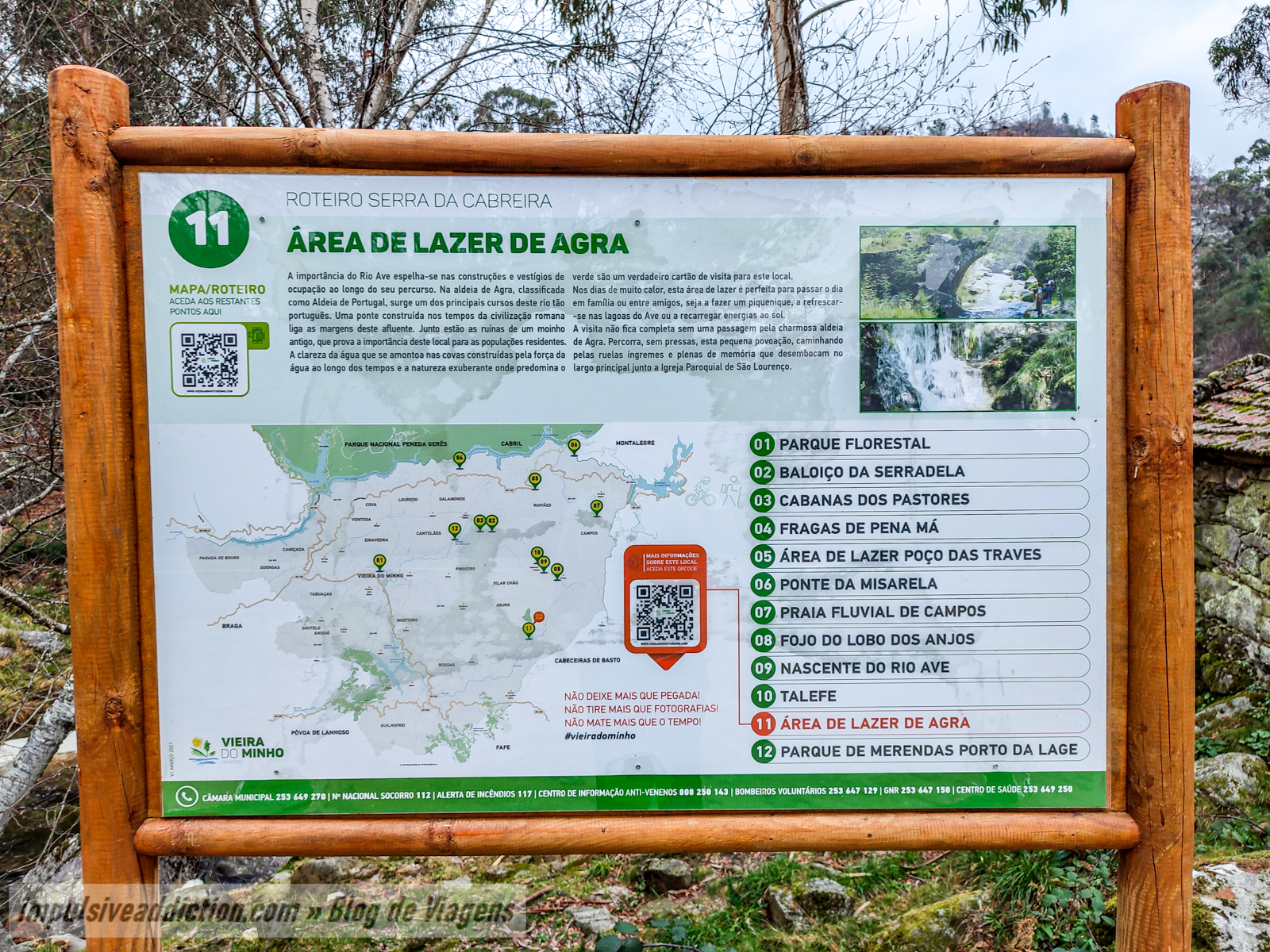Painel de Informação na Área de Lazer de Agra