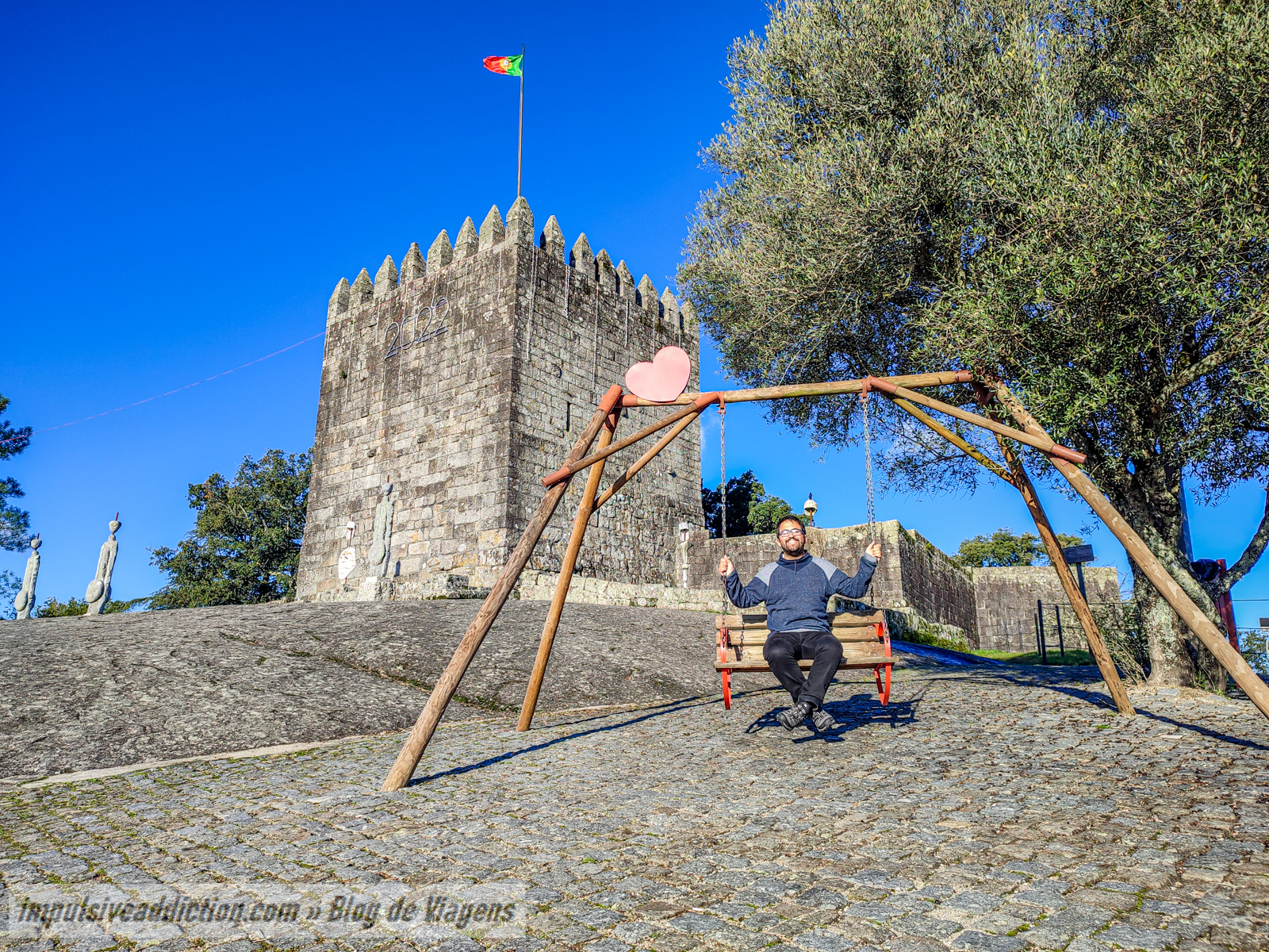 Castle of Lanhoso and swing