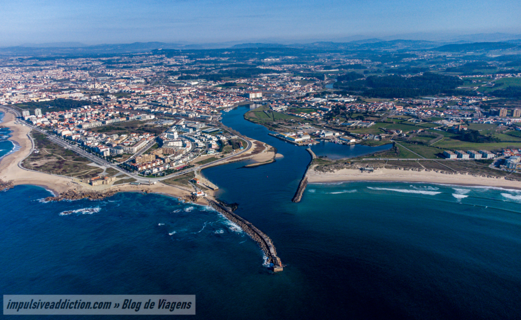 Mouth of River Ave in Vila do Conde