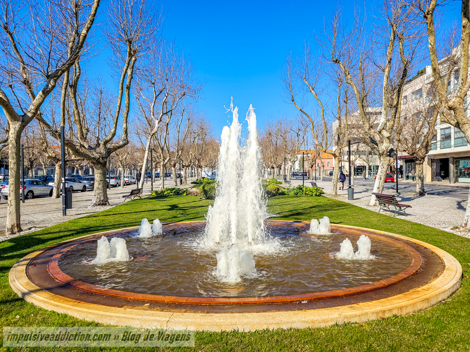 Avenida Júlio Graça ao visitar Vila do Conde