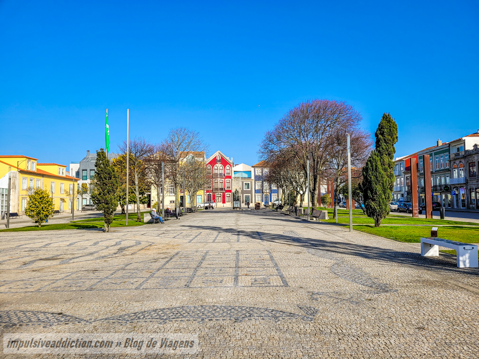 Praça do Almada ao visitar Póvoa de Varzim