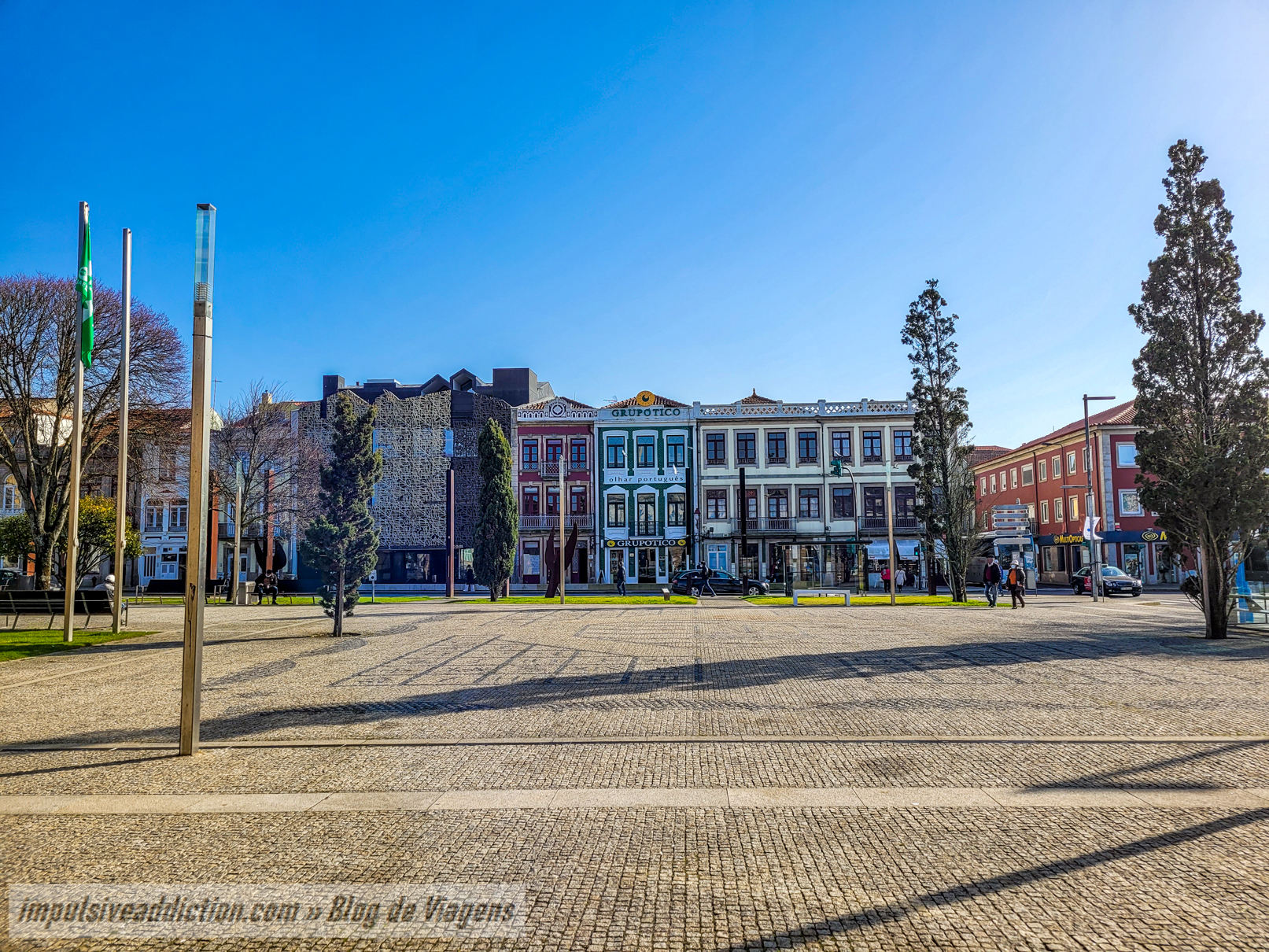 Praça do Almada ao visitar Póvoa de Varzim