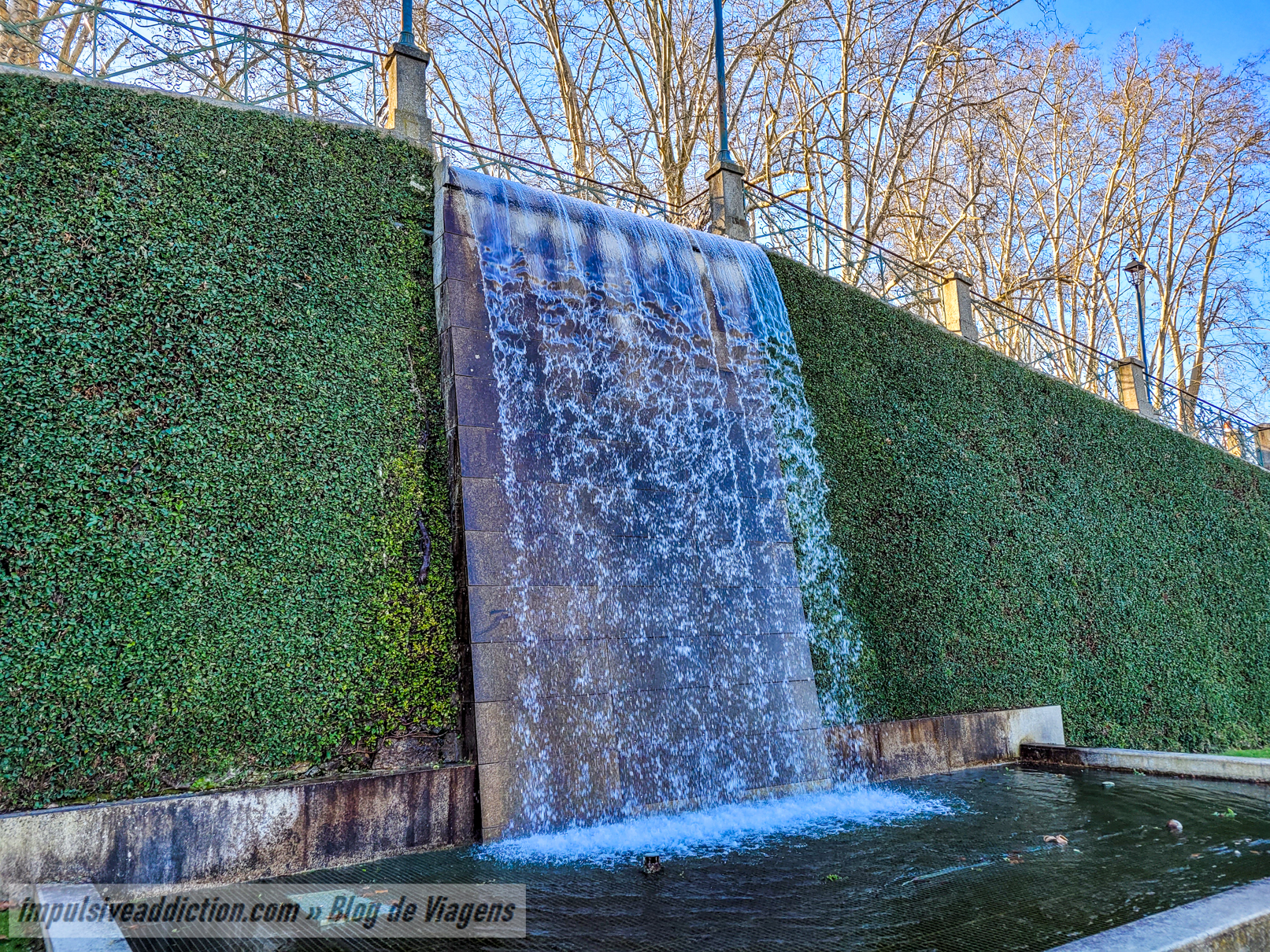 Queda de água do Parque de Dona Maria II