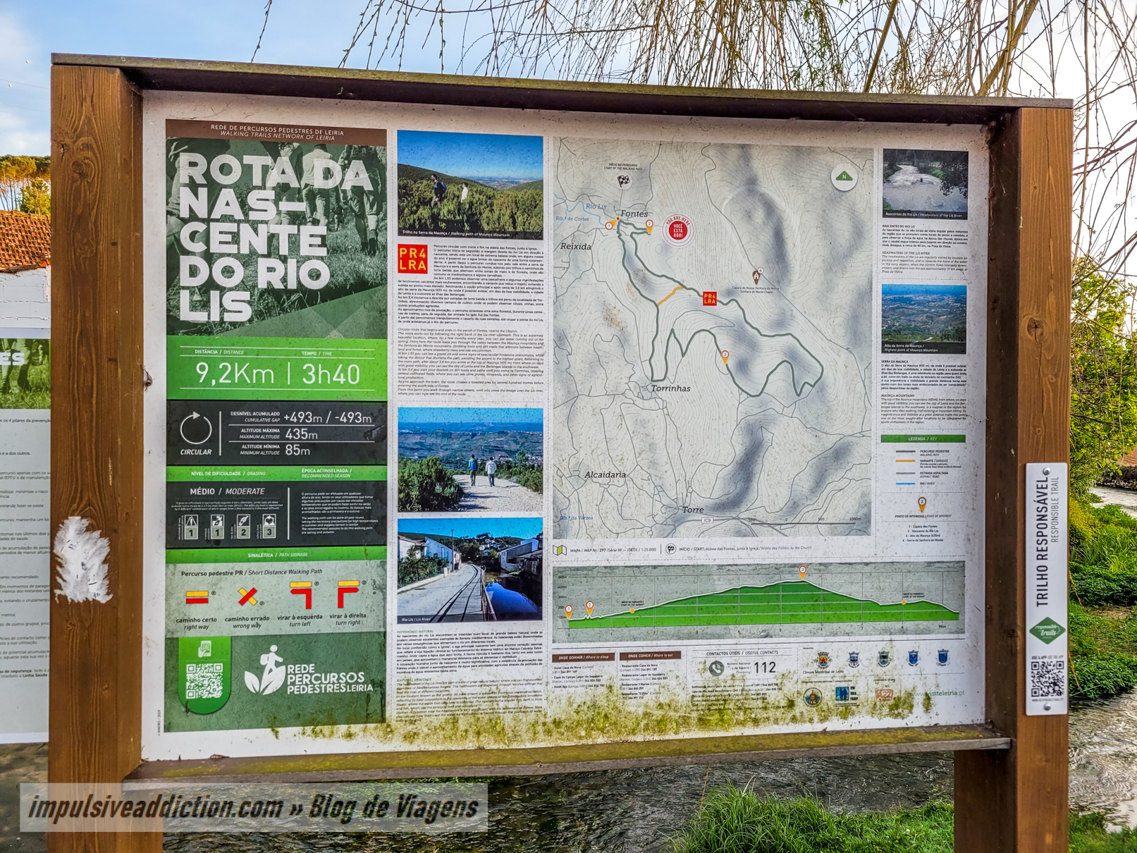 Information panel about PR4 Route