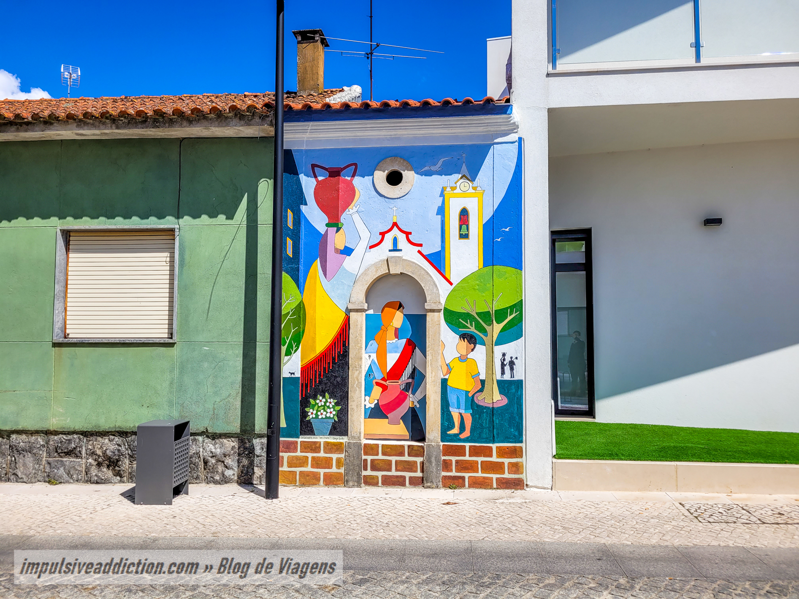 Arte Urbana nos arredores da Biblioteca Municipal de Ansião