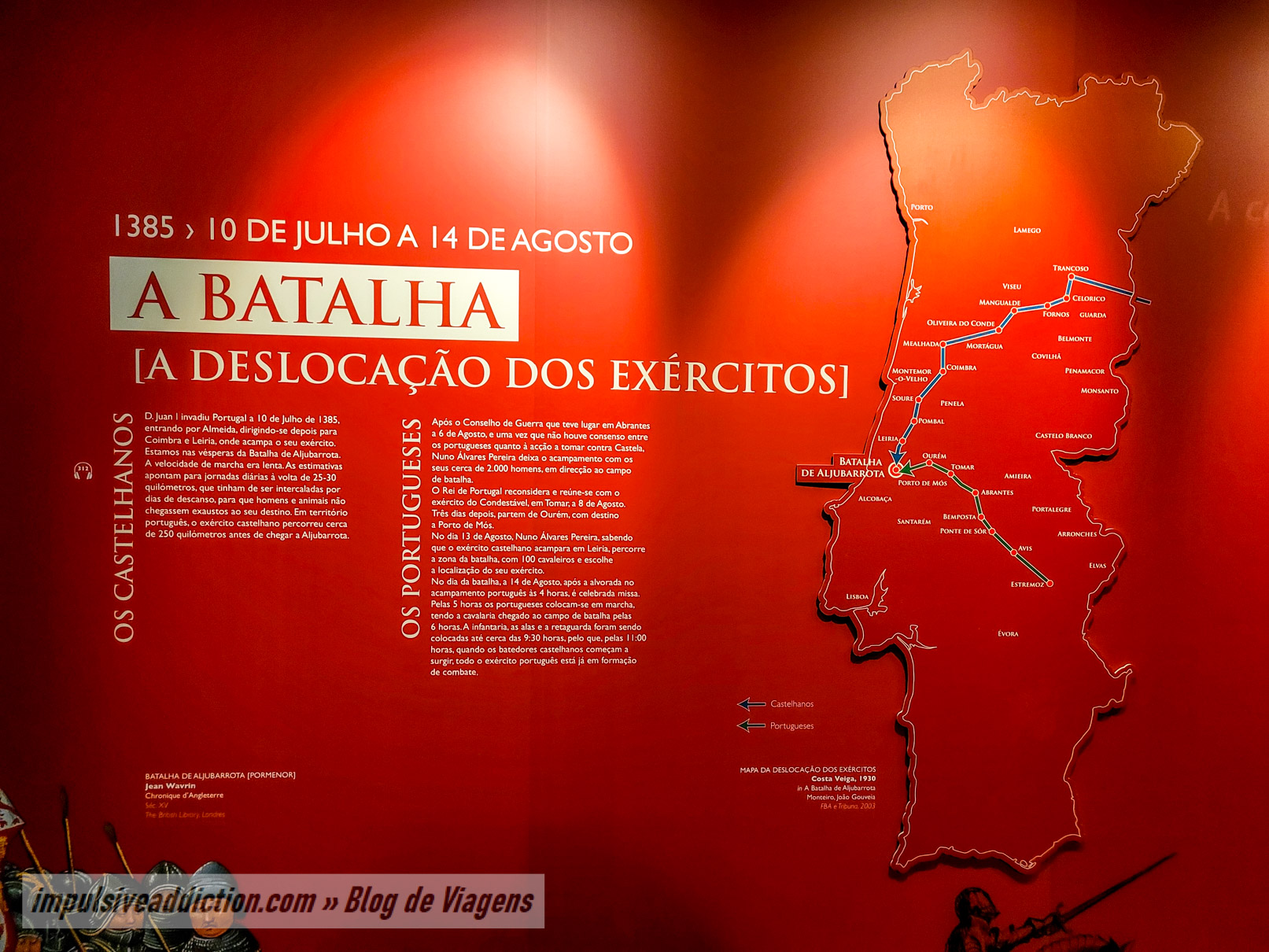 Exposição do Centro Interpretativo da Batalha de Aljubarrota