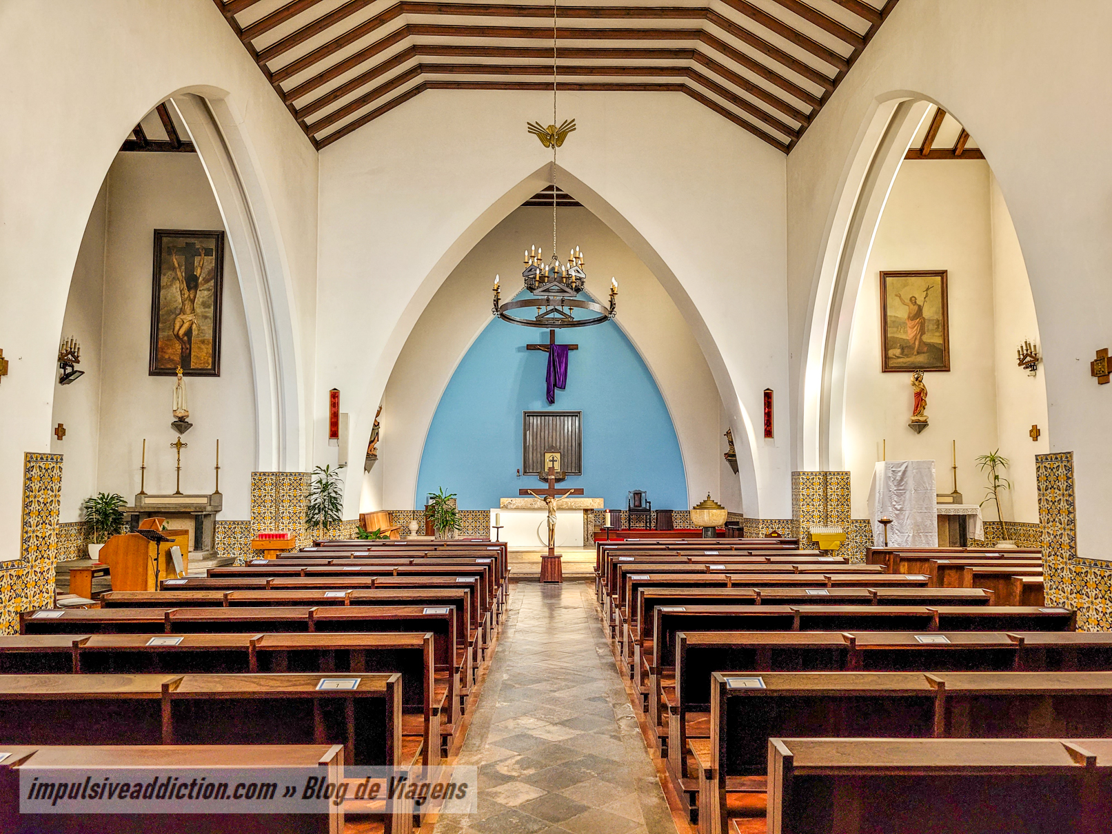 Interior da Igreja Matriz de Monte Real