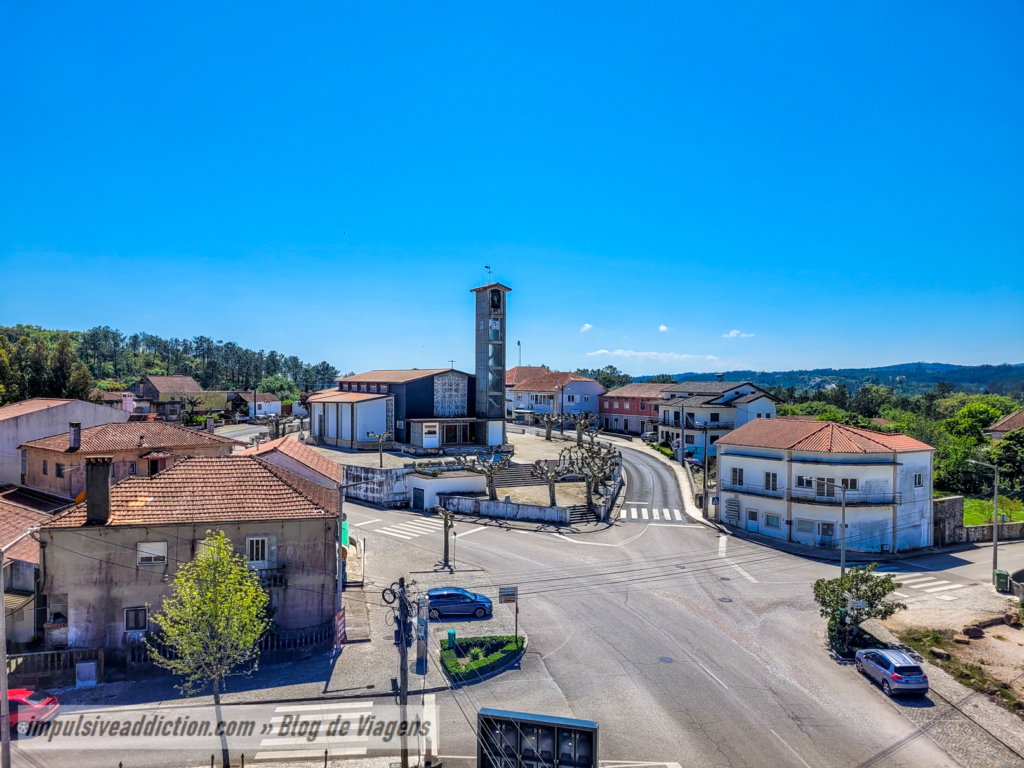 Igreja Matriz de Santiago da Guarda vista da Torre Medieval
