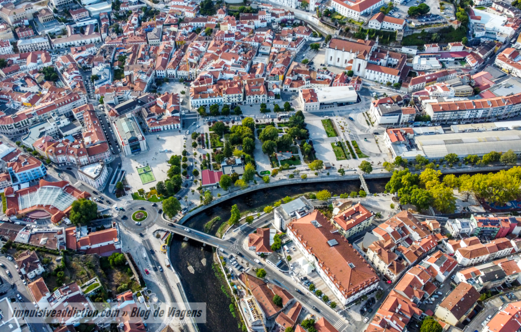Imagem Aérea do Centro de Leiria