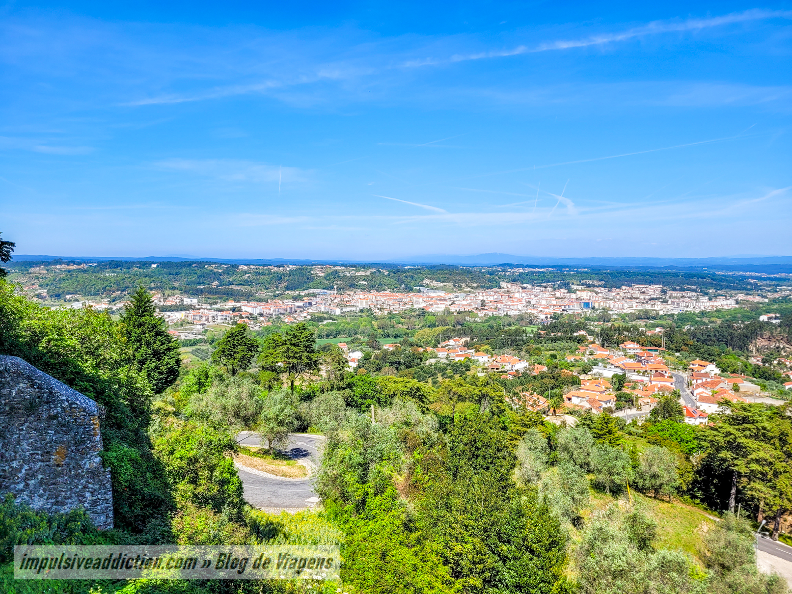 Viewpoint to the city of Ourém