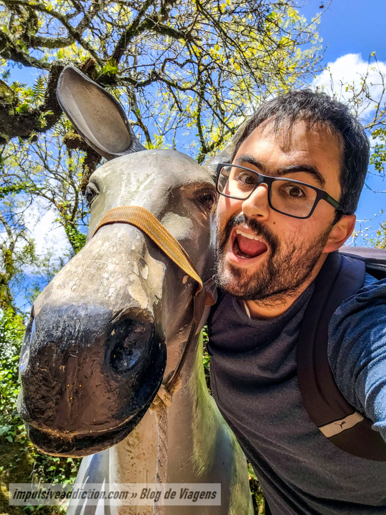 Eu no Parque Sensorial da Pia do Urso