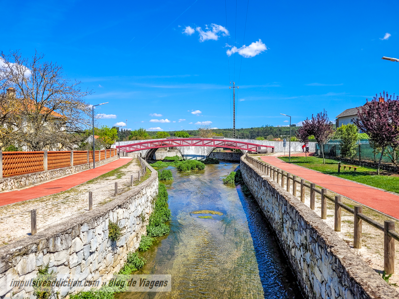 Ponte da Cal ao visitar Ansião