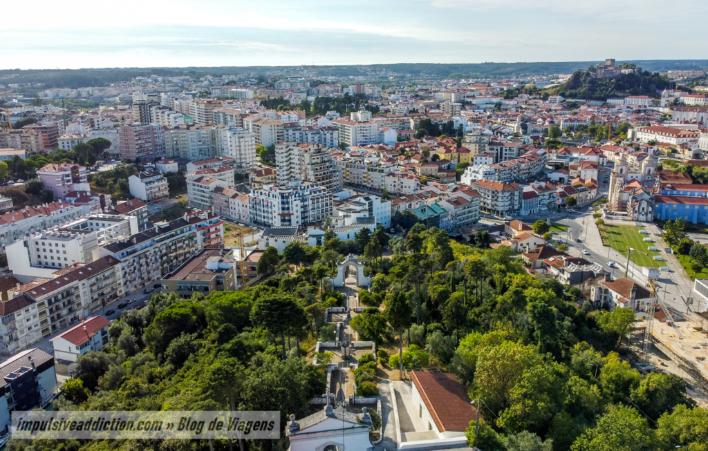 Vista do Santuário sobre a cidade de Leiria
