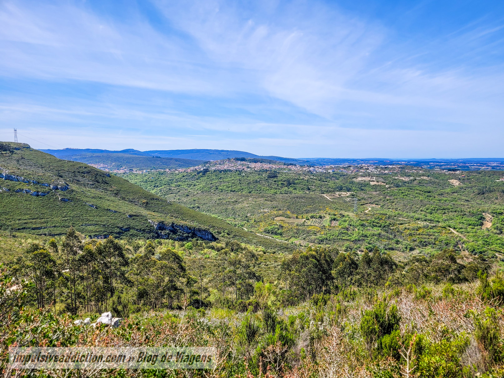 Vista para a região, a partir do Parque Eólico