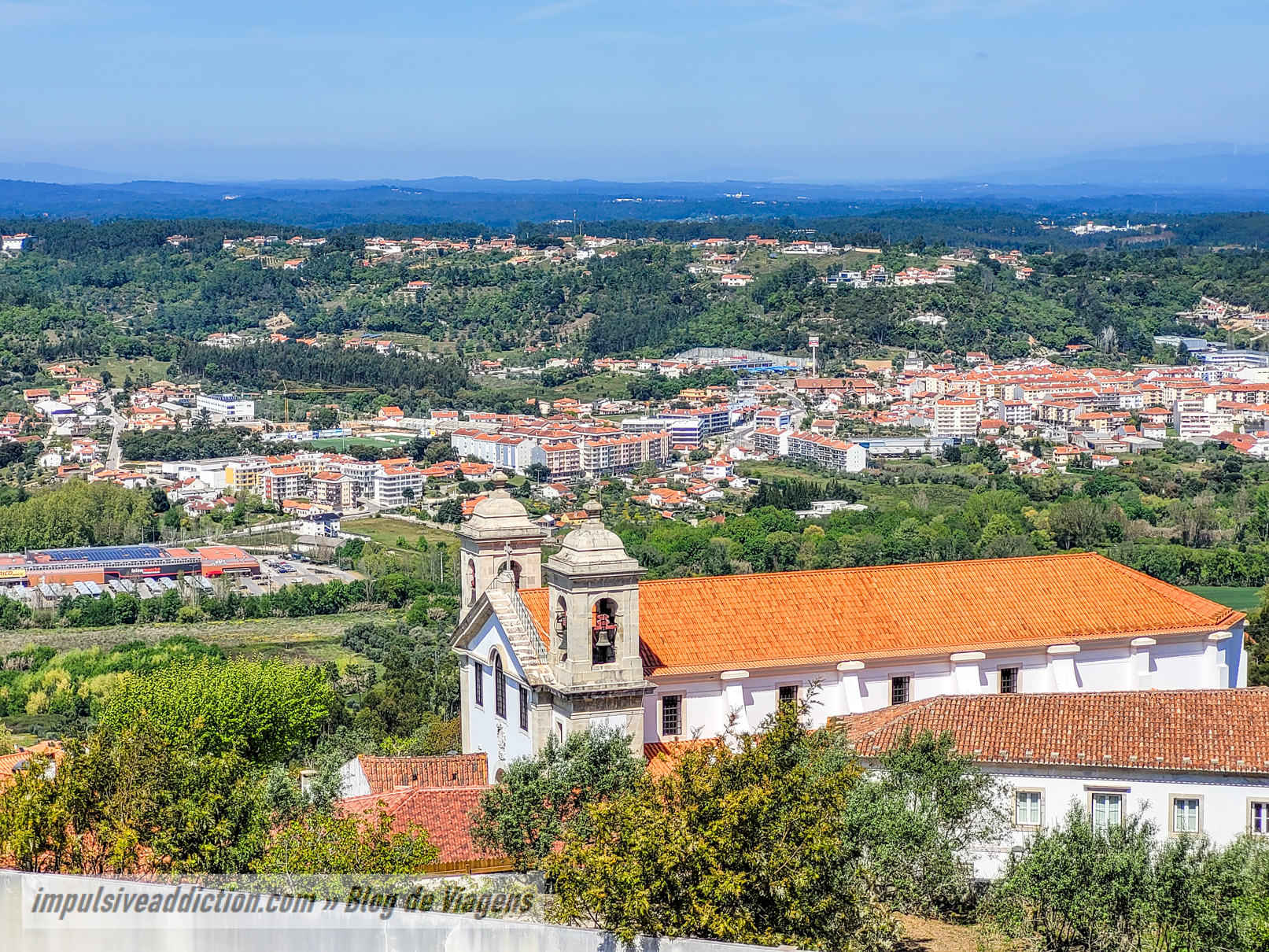 View to the city of Ourém