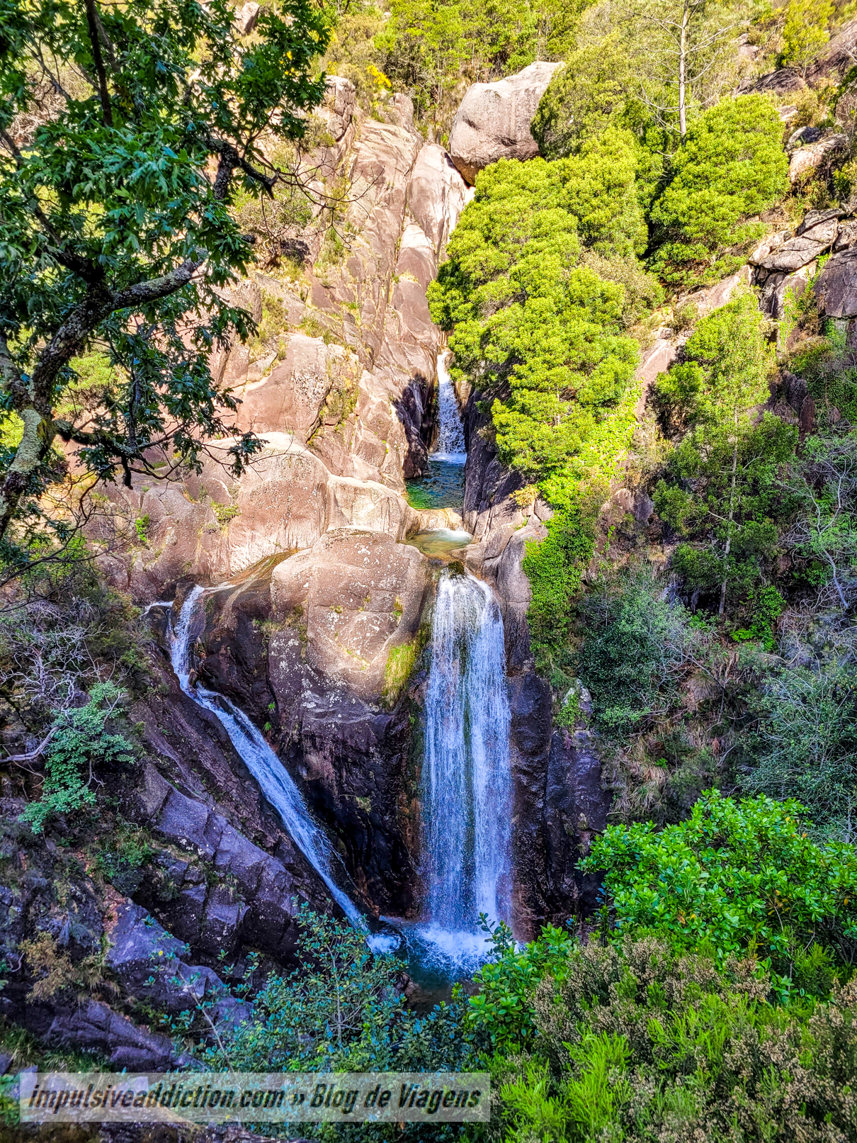 Cascata do Arado a partir do miradouro