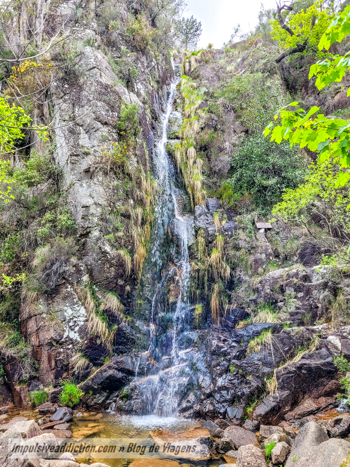 Cascata de Leonte do trilho da Preguiça