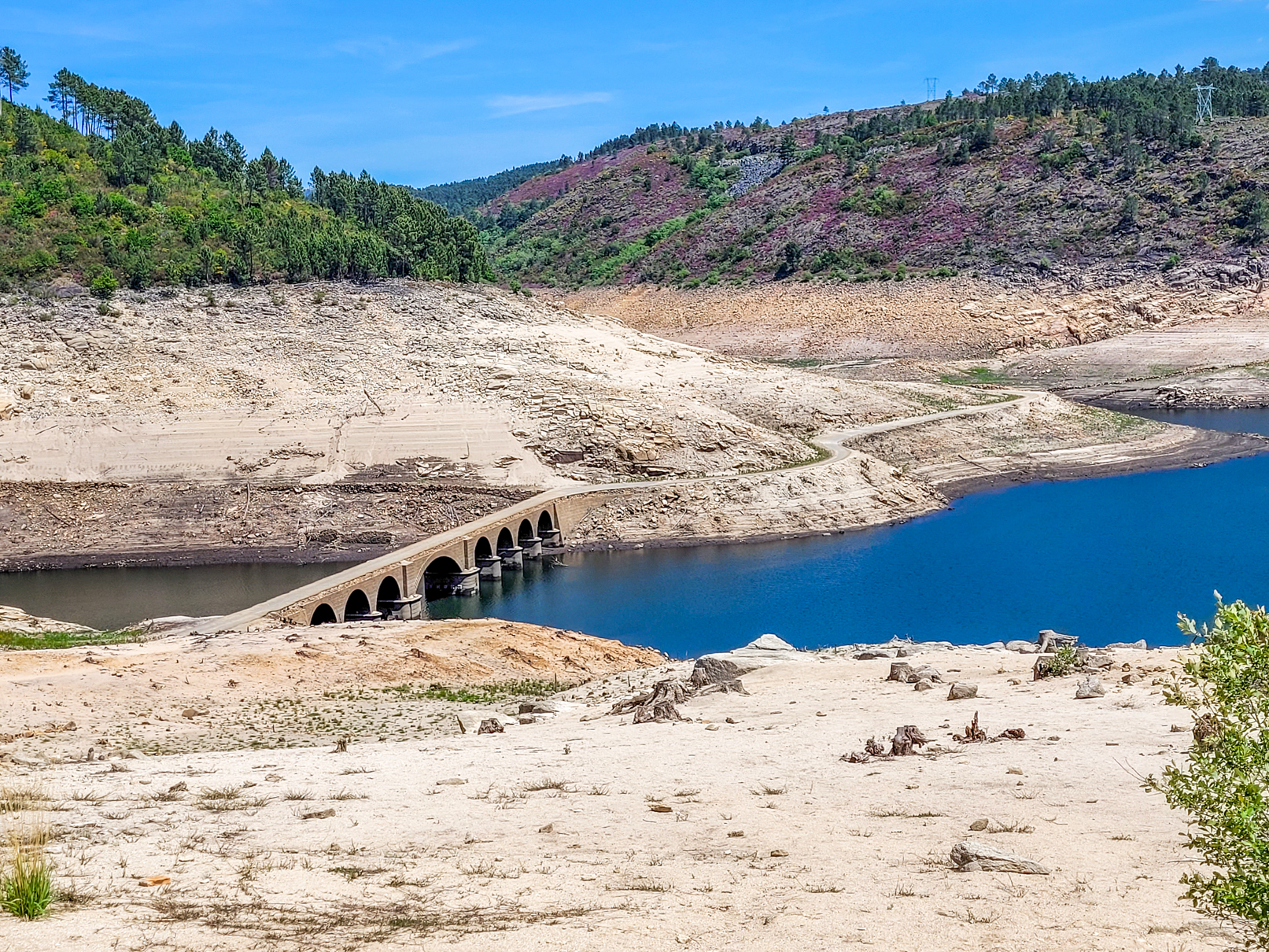 Ponte sobre o rio Lima, junto de Aceredo (também a descoberto!)