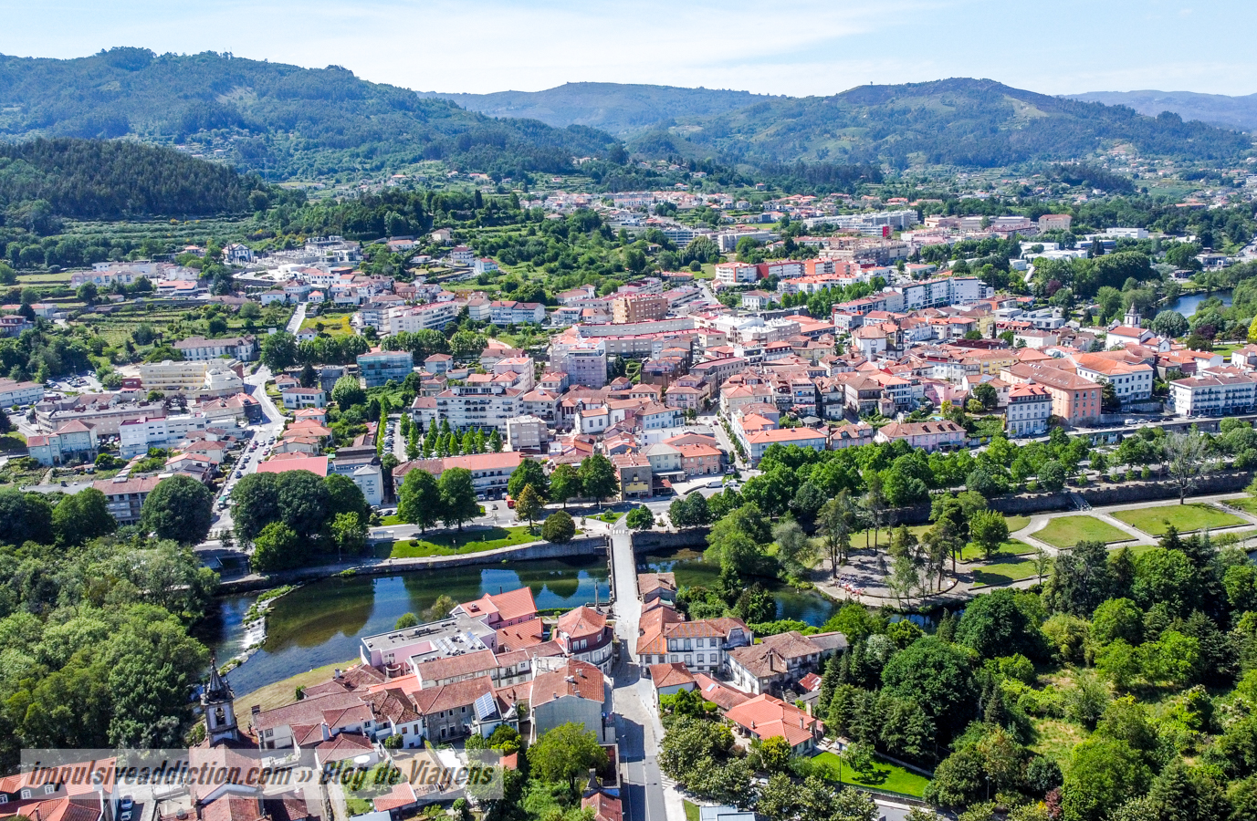 Vila de Arcos de Valdevez (imagem aérea)
