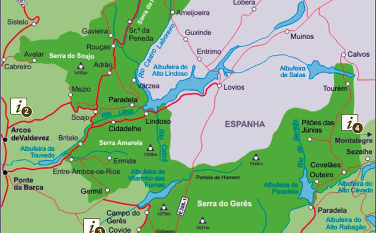 Peneda Gerês National Park - Map