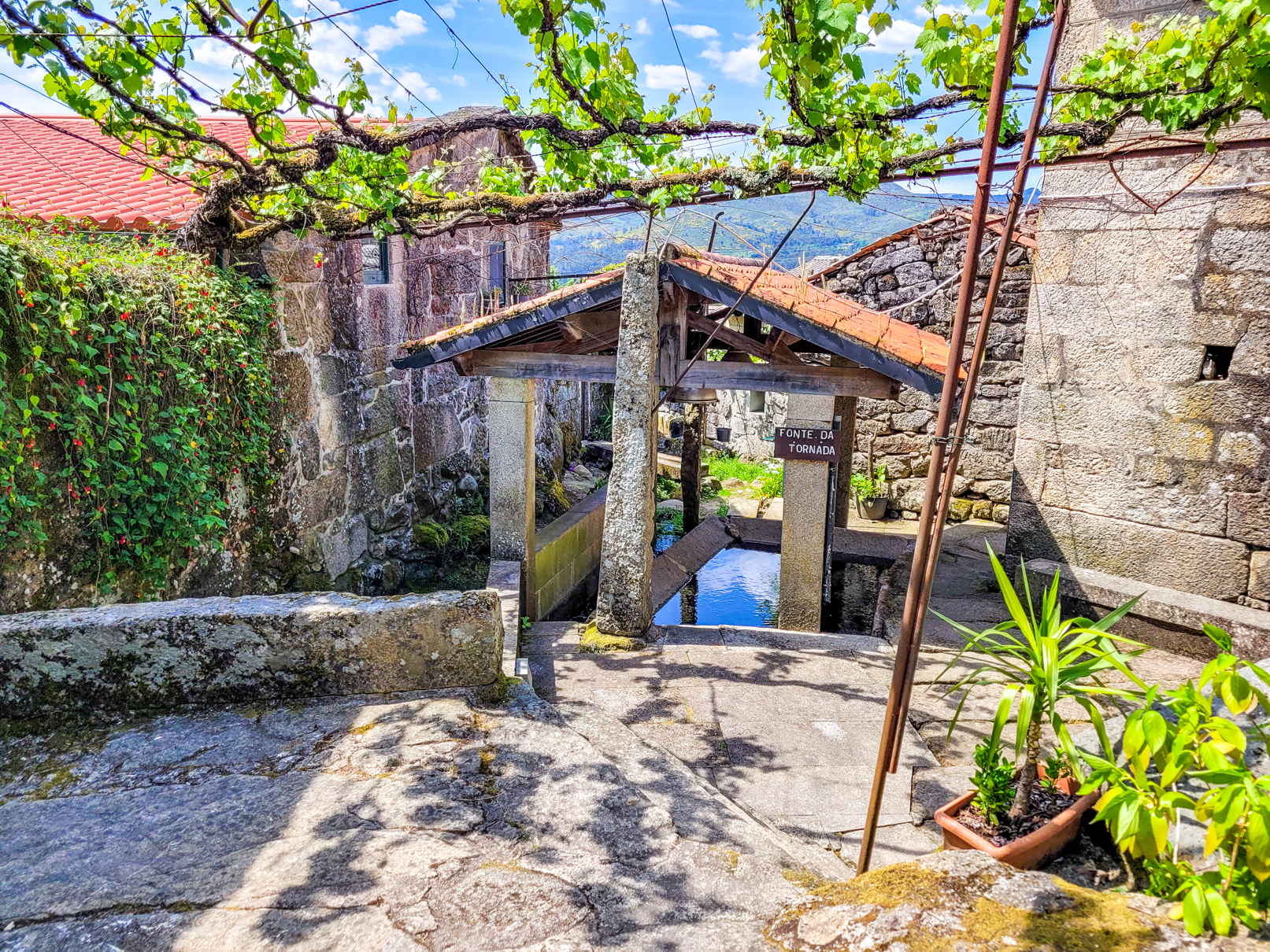 Fonte da Tornada ao visitar Lindoso