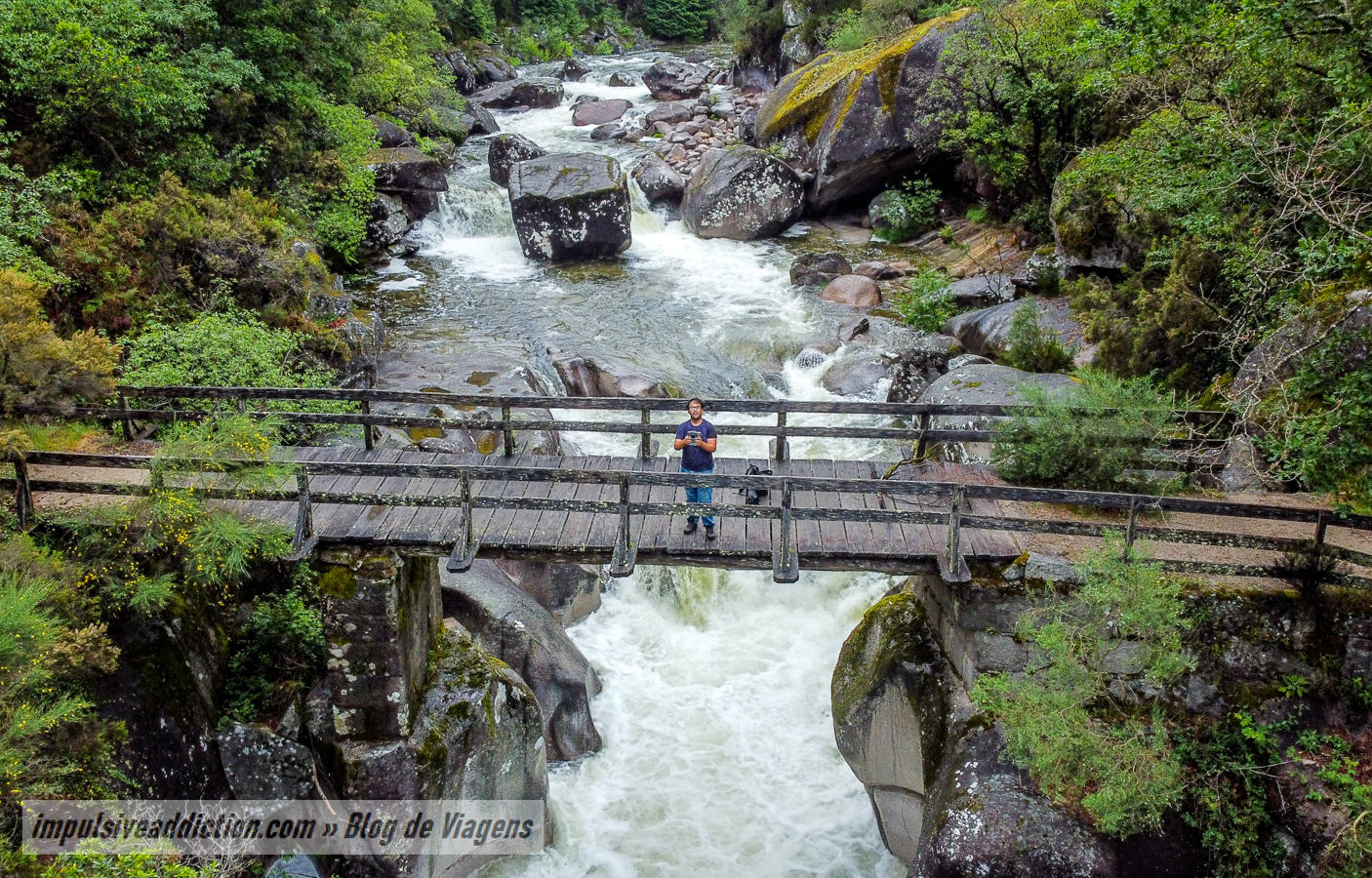 Ponte de Palheiros ao visitar a Mata de Albergaria