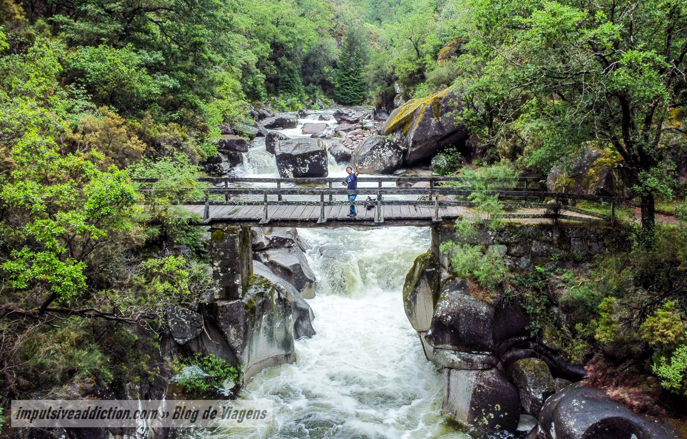 Ponte de Palheiros ao visitar a Mata de Albergaria