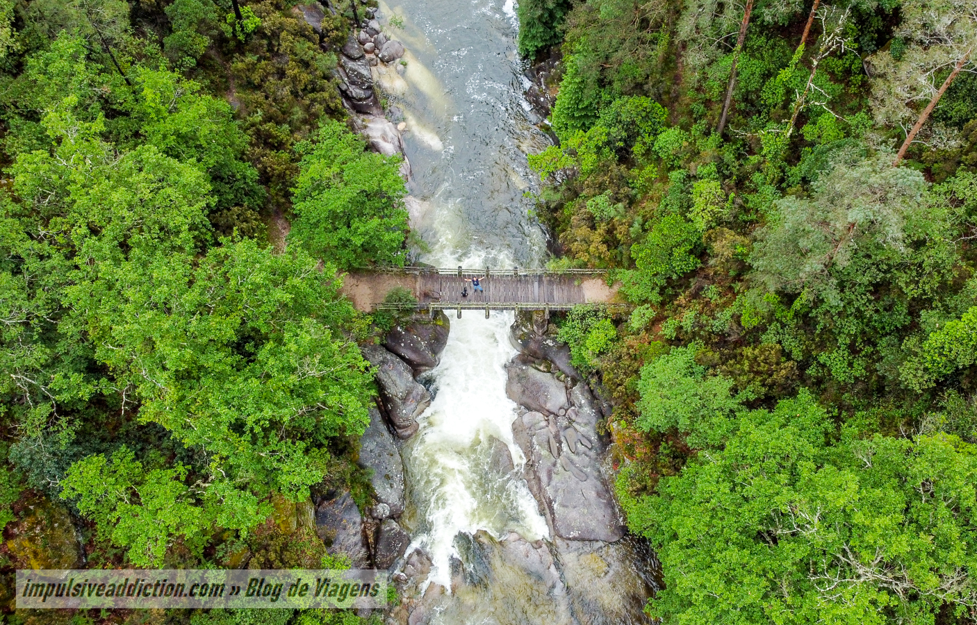 Ponte de Palheiros ao visitar a Mata de Albergaria