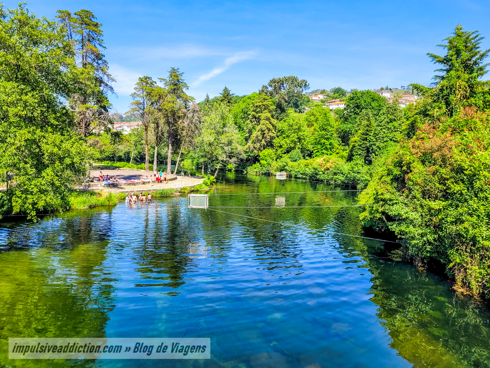 River Vez seen from the Centenary Bridge of Arcos de Valdevez