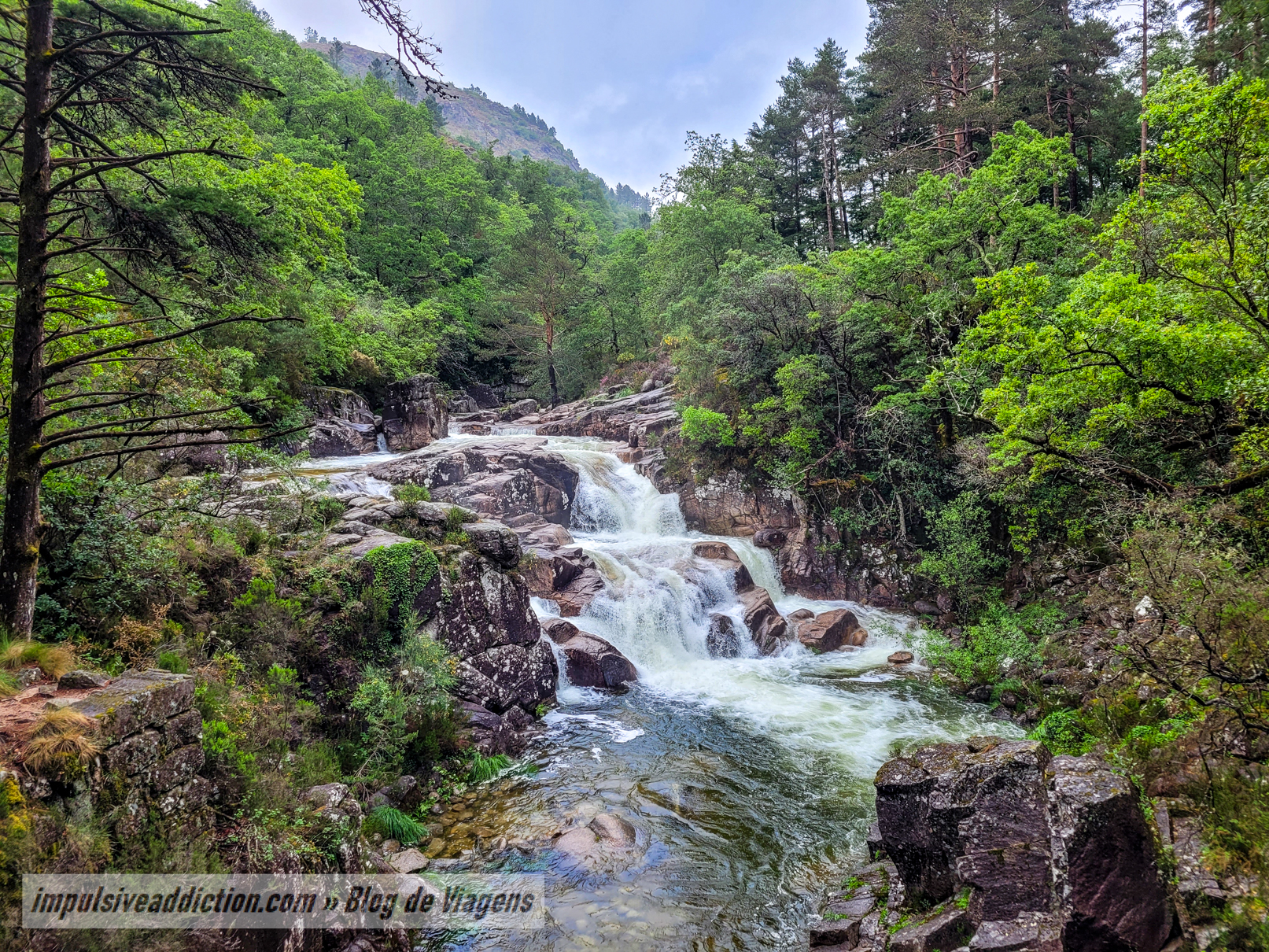 Mata de Albergaria Waterfall in Gerês